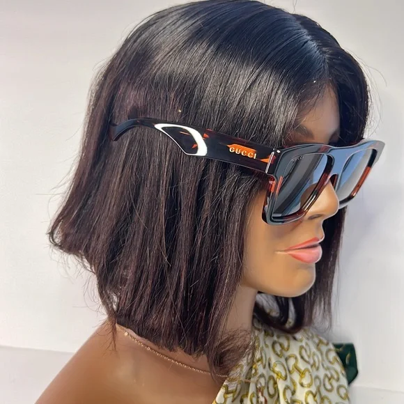 NEW Gucci GG0962S Black Red FlatTop Unisex Sunglasses display picture 2